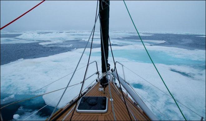 Ice, ice everywhere © Cornell Sailing Events